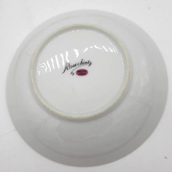 Vintage Meito China Set Of 7 Rose Chintz Dessert Berry Bowls - Picture 6 of 6